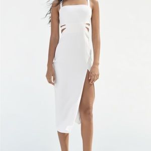 Zara cut out midi dress